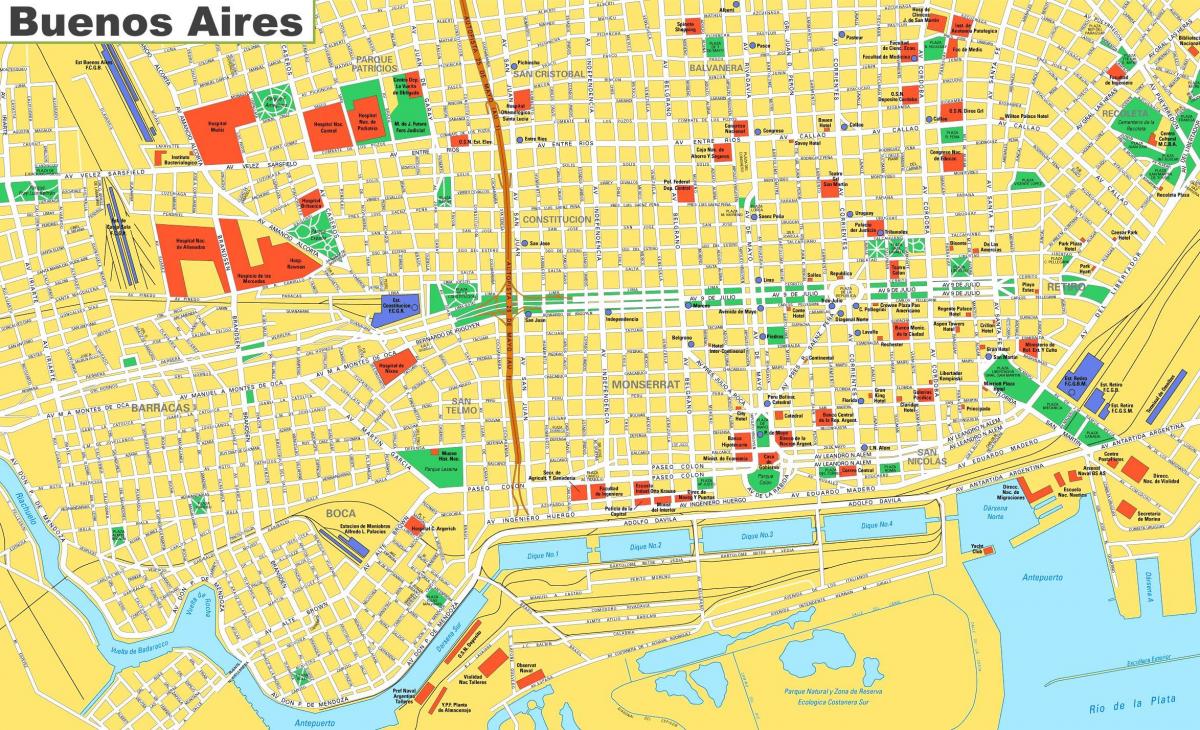 布宜诺斯艾利斯市地图