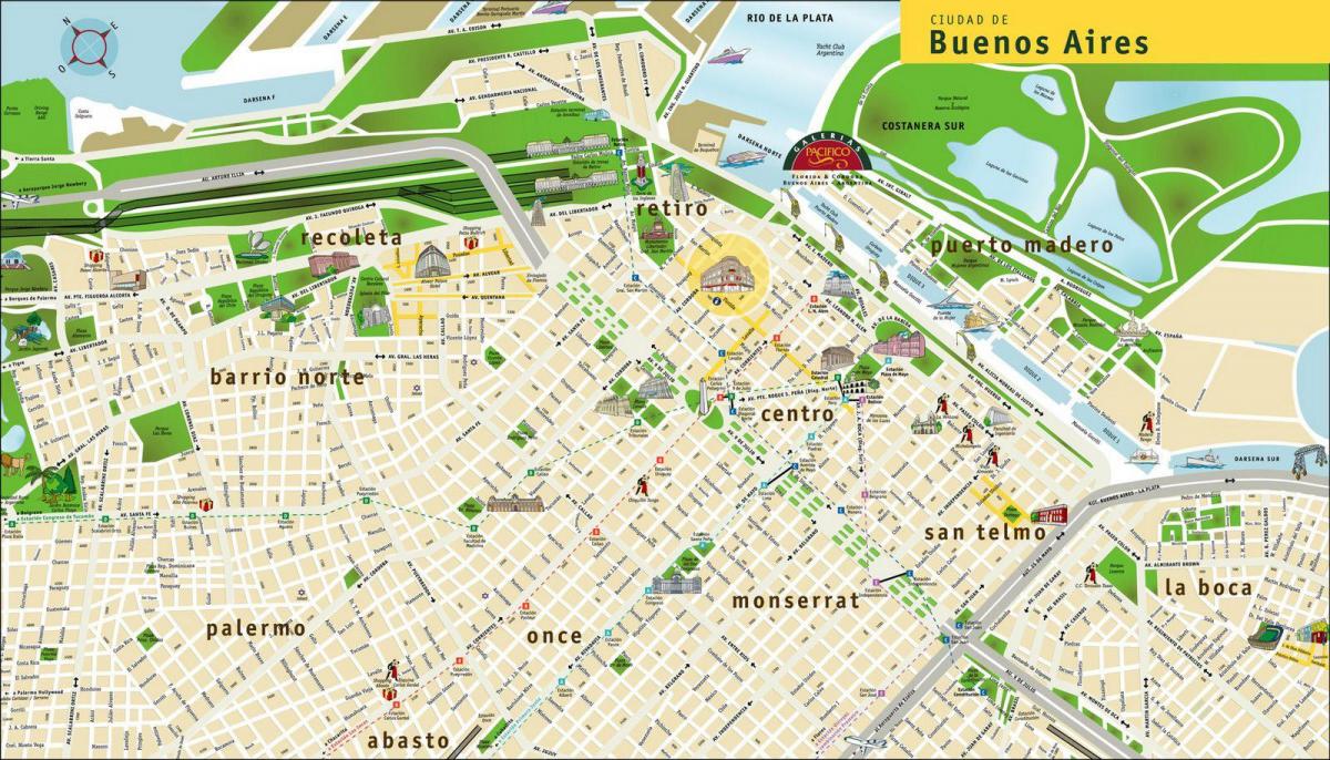 布宜诺斯艾利斯观光地图