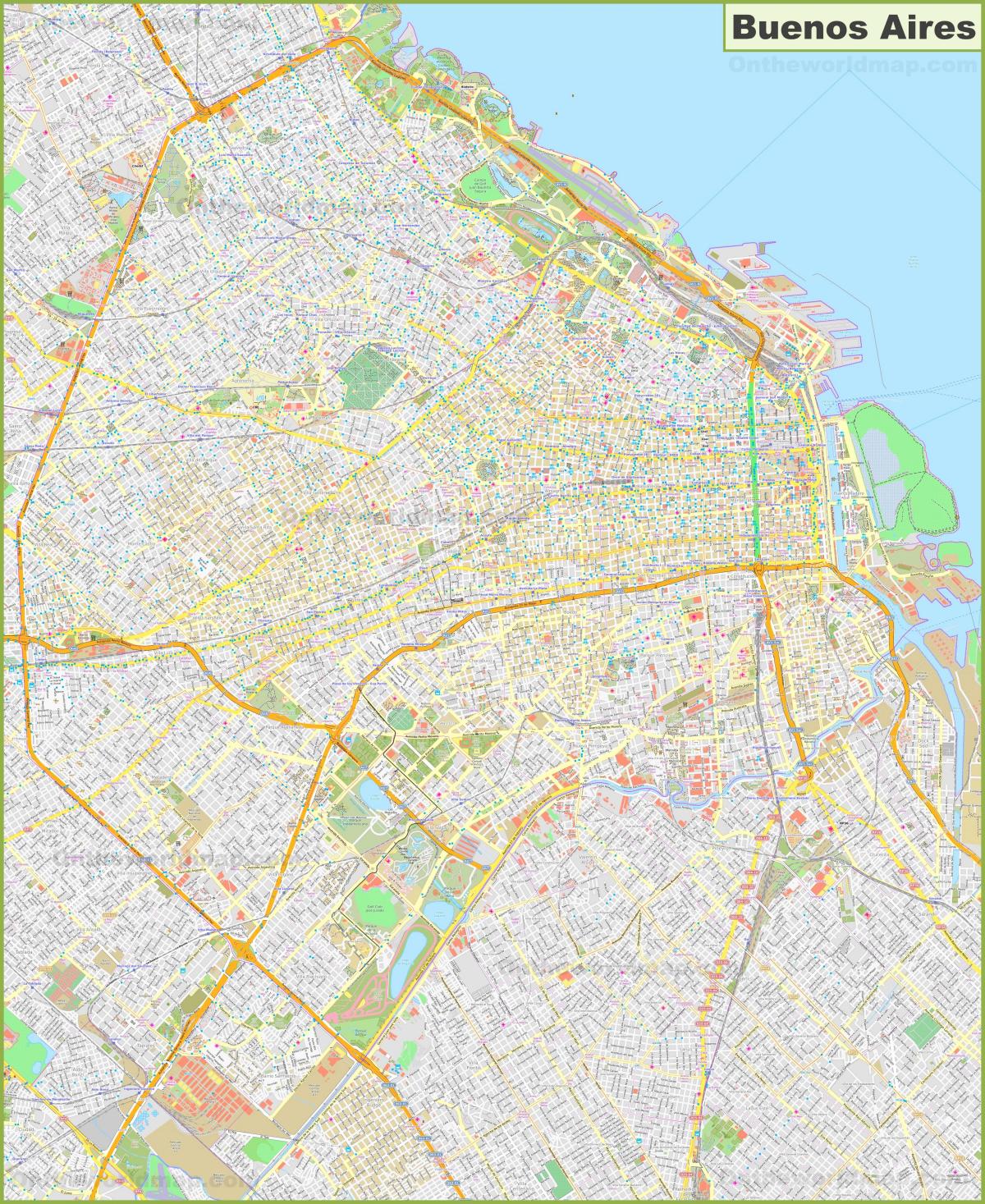布宜诺斯艾利斯街道地图